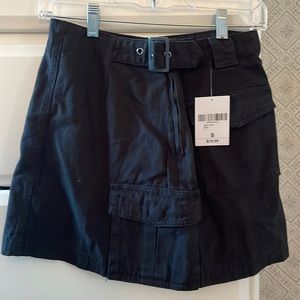 Forever 21 Short Black Skirt with Belt Buckle